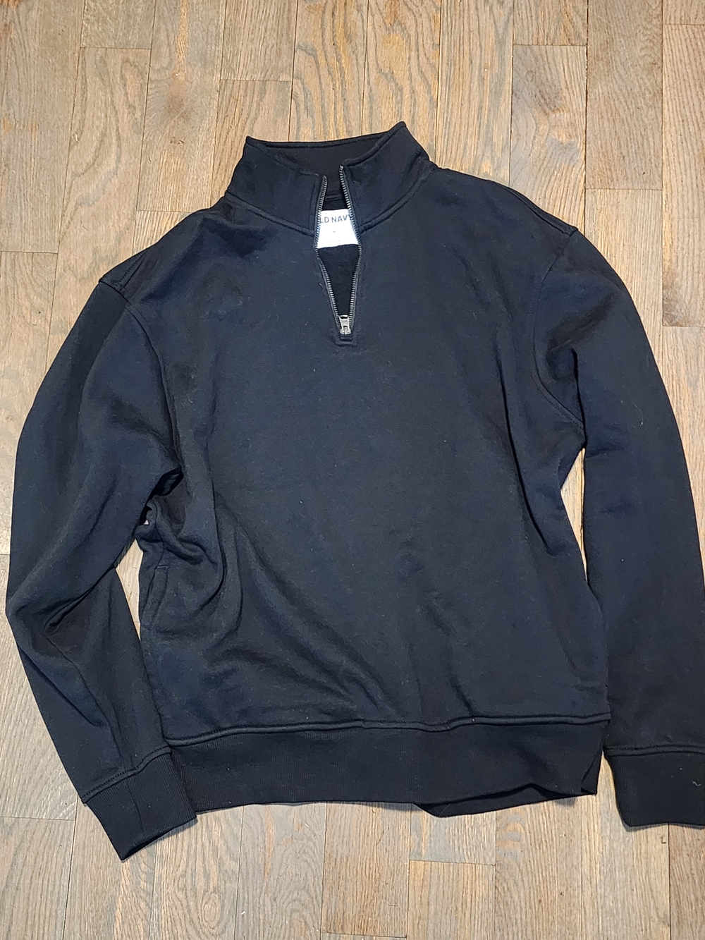 Old Navy Men's Black Half-Zip Pullover Sweater